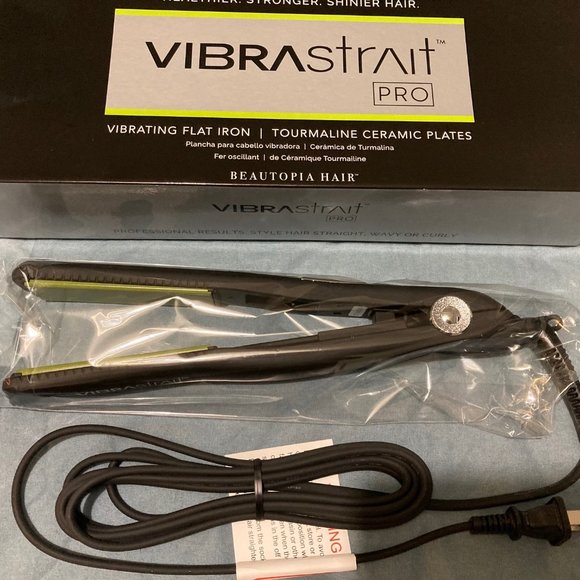 VIBRAstrait Oscillating Flat Iron, 1", Tourmaline Ceramic Plates - Picture 1 of 3